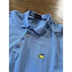 Masters Light Blue Polo with Yellow Emblem